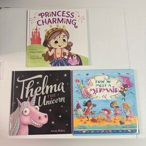 Children's Storybook Set - Princess, Unicorn, Mermaid